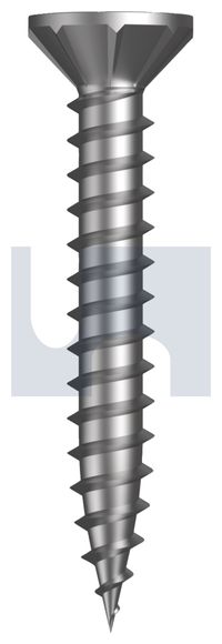 SCREW NEEDLE PNT CSK RIBBED PHIL ZINC 8-18 X 30 